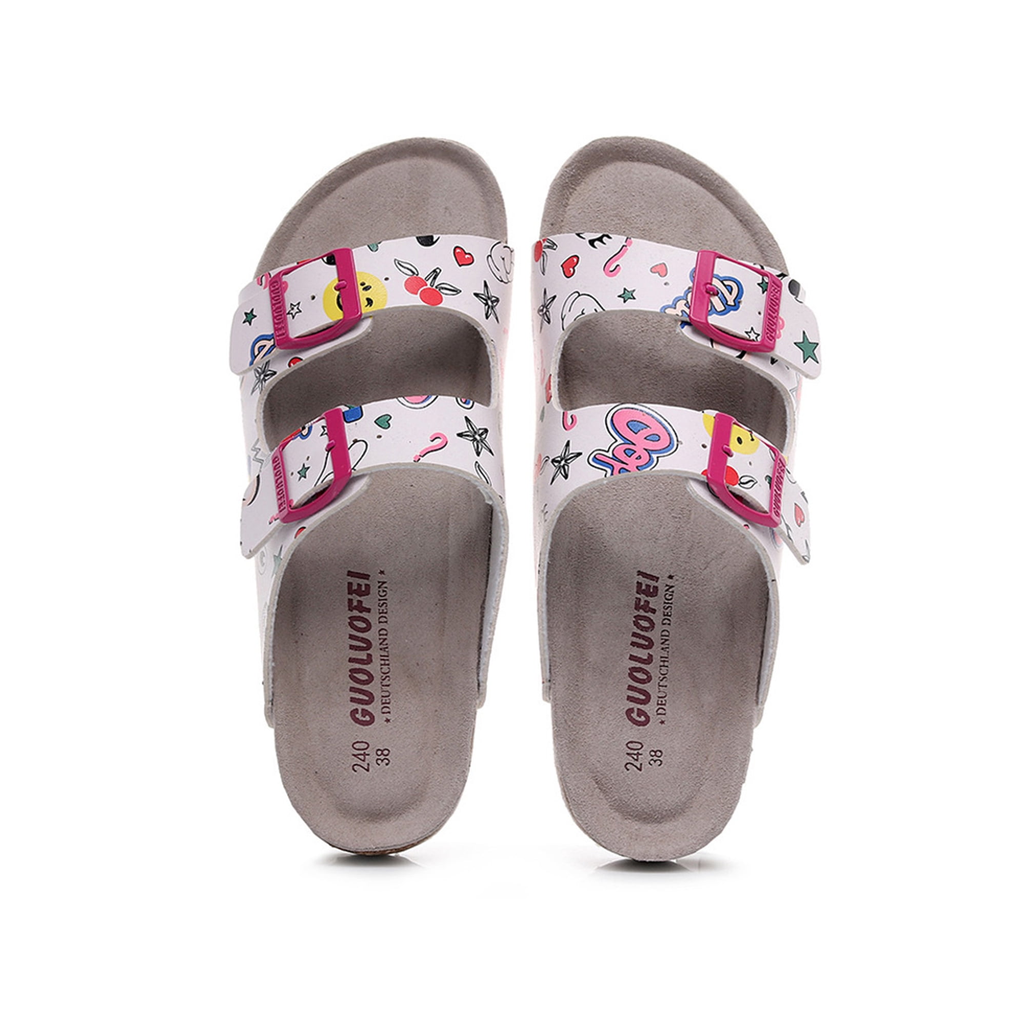NEW Women's Slide Buckle T-Strap Cork Footbed Platform Flip Flop Shoes Sandals NEW Women's Slide Buckle T-Strap Cork Footbed Platform Flip Flop Shoes Sandals